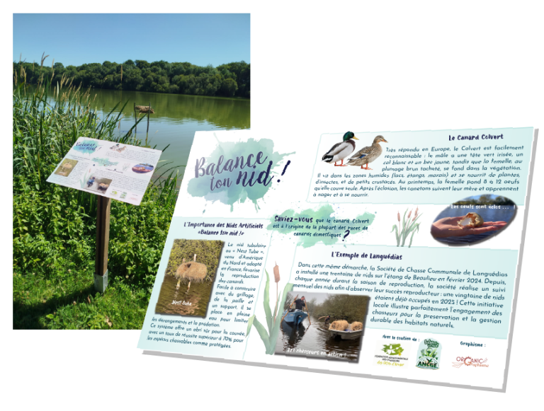 Panneau Biodiversité "Comité de Chasse de Languédias"