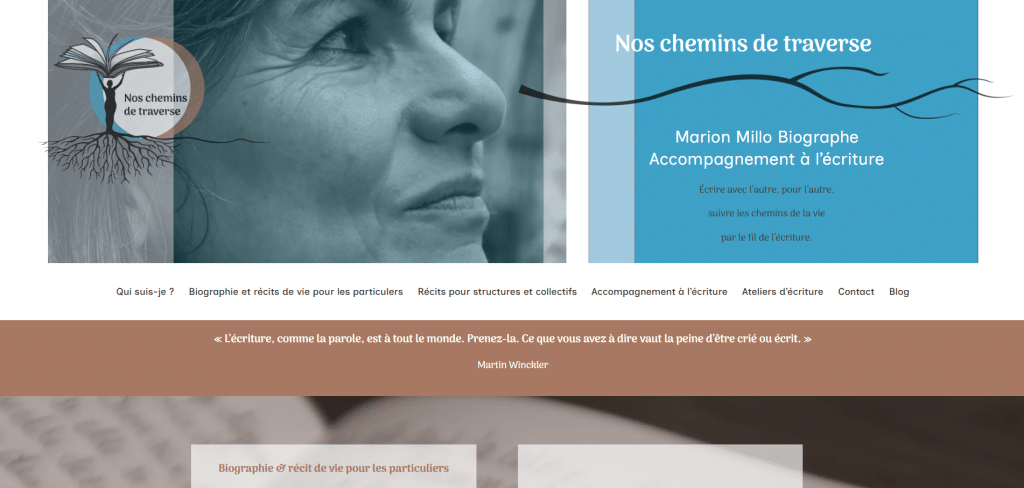 Site web "Nos chemins de traverse"