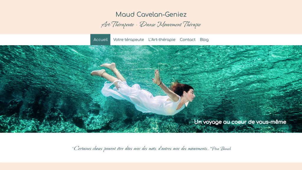 Conception graphique du site web danse-therapie.fr