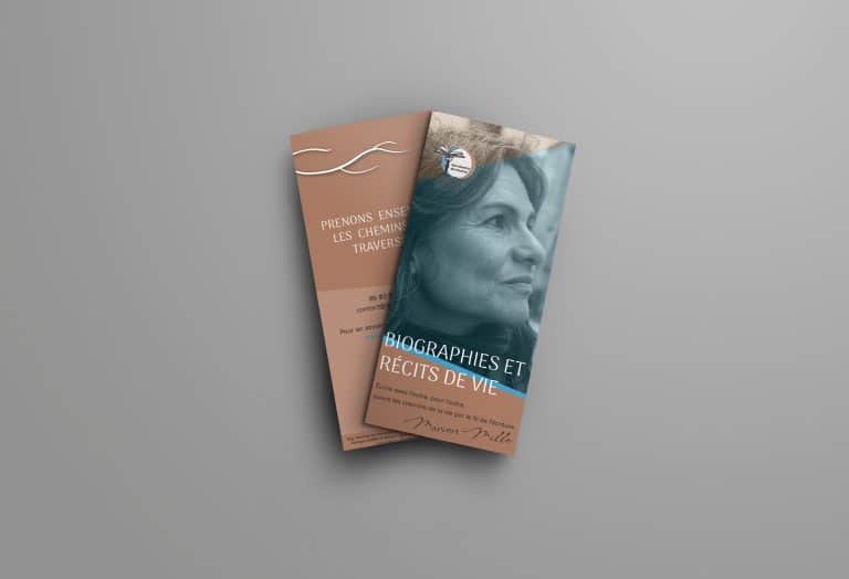 dépliant A4 3 volets : couverture et dos